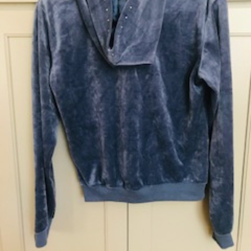 Young USA Dark Blue Hoodie with Rhinestones_2